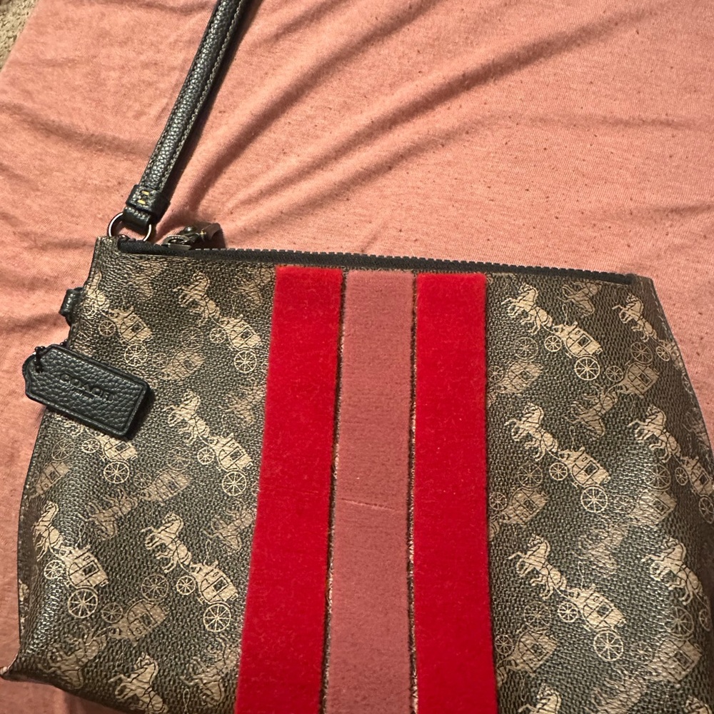 Coach large wristlet